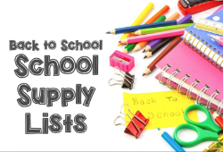 School Supply Lists, 2024-2025