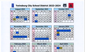 2023-2024 Twinsburg City School District Proposed Calendar