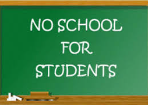 no school for students