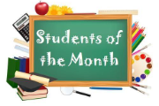 Congrats, Students of the Month!