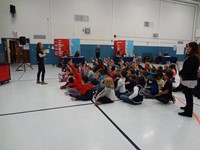 Students at COSI assembly