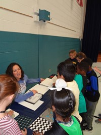 Students learning Hands on science