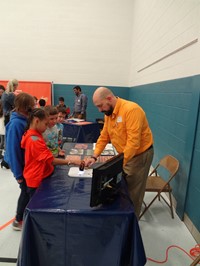 Students learning Hands on science