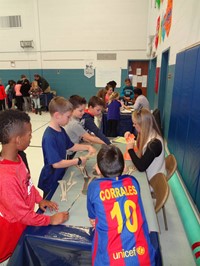 Students learning Hands on science