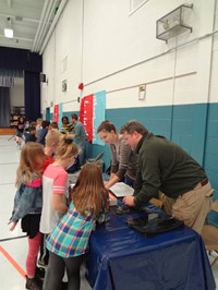 Students learning Hands on science