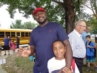 Father with Student at Father's Walk