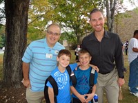 Group of students at Father's walk