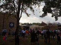 Group of students at Father's walk