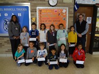 Group photo of students of the month for March