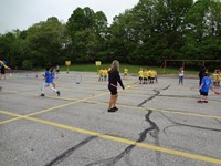 Field Day Students playing games