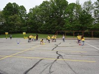 Field Day Students playing games