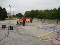 Field Day Students playing games