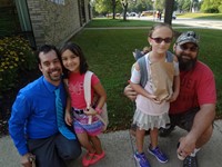 Students with their Fathers