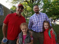 Students with their Fathers