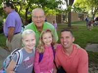 Students with their Fathers