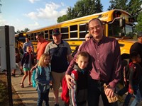 Students with their Fathers