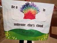 Be a rainbow in someone's cloud