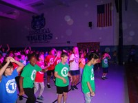 Students dancing