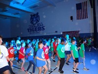 Students dancing