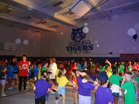 Students dancing