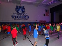 Students dancing