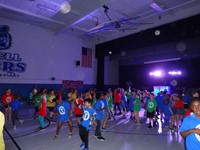 Students dancing