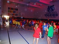 Students dancing