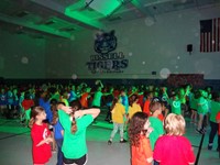 Students dancing