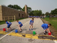 Students at Field Day