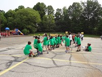 Students at Field Day