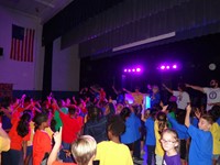 Students at Dance party