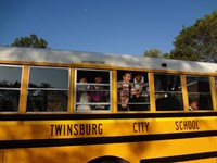 Students on the bus