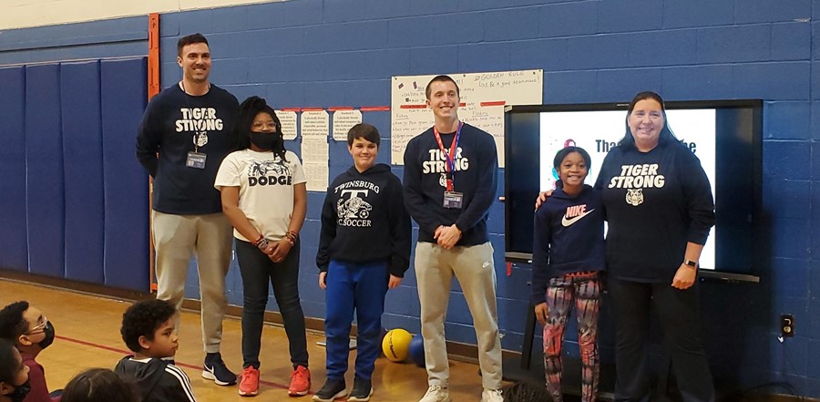 physical education staff and all-star students