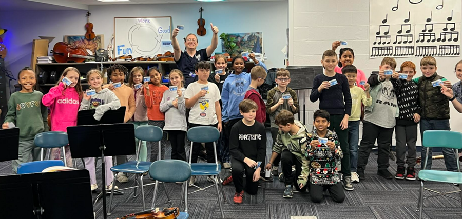 orchestra students